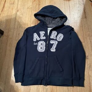 Aeropostale Navy Hoodie Sweater